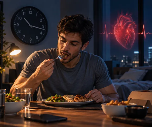 العشاء المتأخر وضغط الدم.. ماذا يحدث لجسمك ليلًا؟