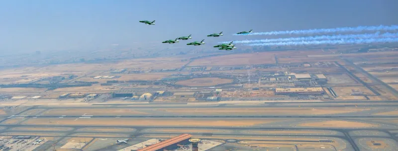 دليل العروض الجوية والبحرية والمسيرات في اليوم الوطني الـ96