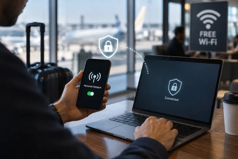 هل الـHotspot أكثر أمانًا من Wi-Fi العام؟