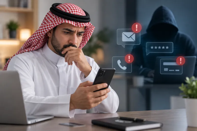 أرقام صادمة.. أكثر من نصف السعوديين تعرضوا لمحاولات احتيال إلكتروني