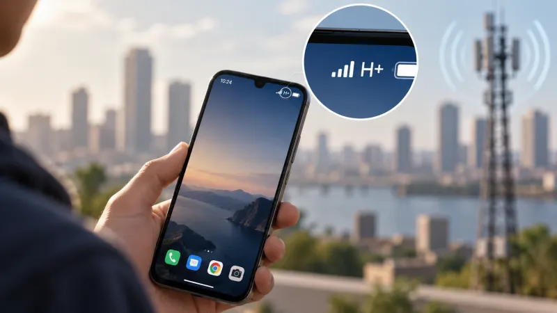 ماذا يعني ظهور رمز +H على هاتفك؟ شبكة قديمة قد تفاجئك