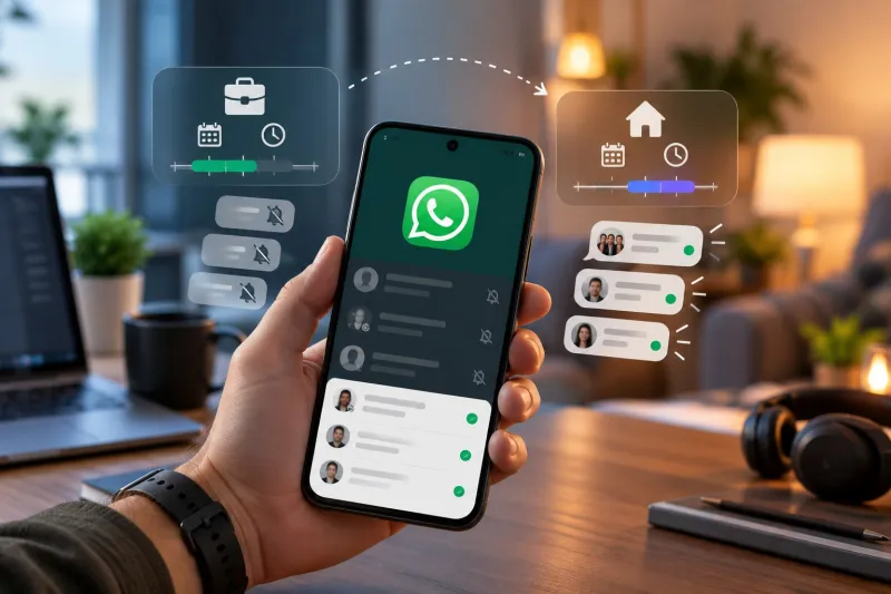 واتساب يختبر «جداول التركيز».. تحكم في إشعارات المحادثات حسب الوقت