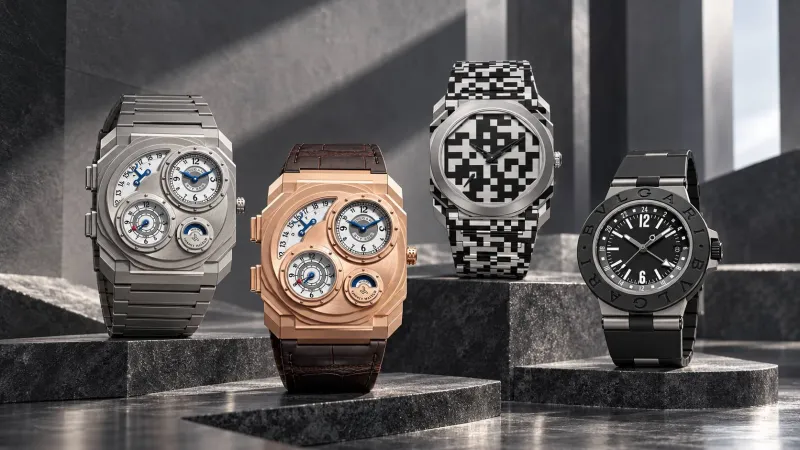 التيتانيوم... المادّة الملهمة والمشتركة في ساعات Bvlgari محدودة الإصدار 