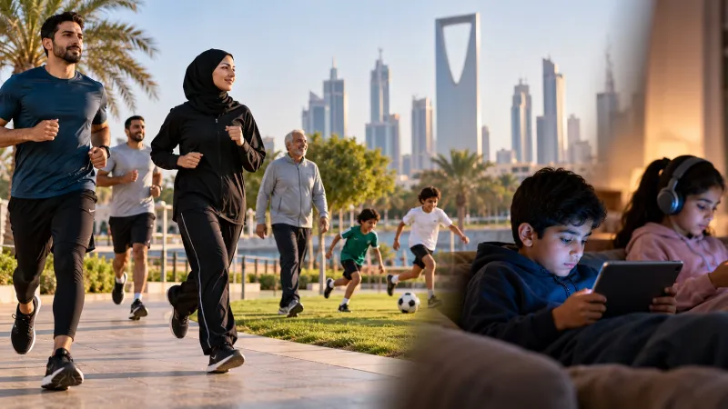 الهيئة العامة للإحصاء ترصد مستويات النشاط البدني والخمول في المملكة لعام 2026