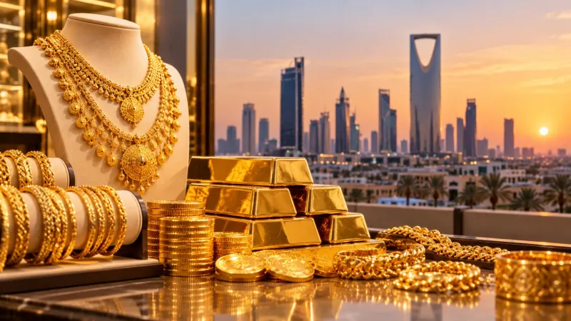 استقرار أسعار الذهب في السعودية اليوم الأحد