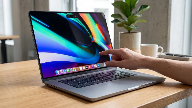 تسريبات macOS 27.2 تكشف استعداد آبل لإطلاق ماك بوك بشاشة لمسية