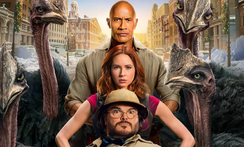 دوين جونسون يكشف الملصق الدعائي لفيلم Jumanji الجديد