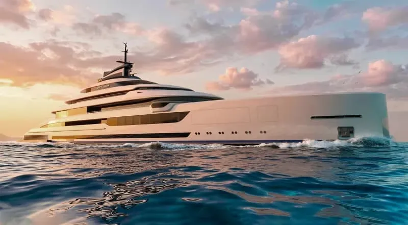 تفاصيل يخت Project White Arrow.. مقر سكني عائم بحمولة 5,200 طن