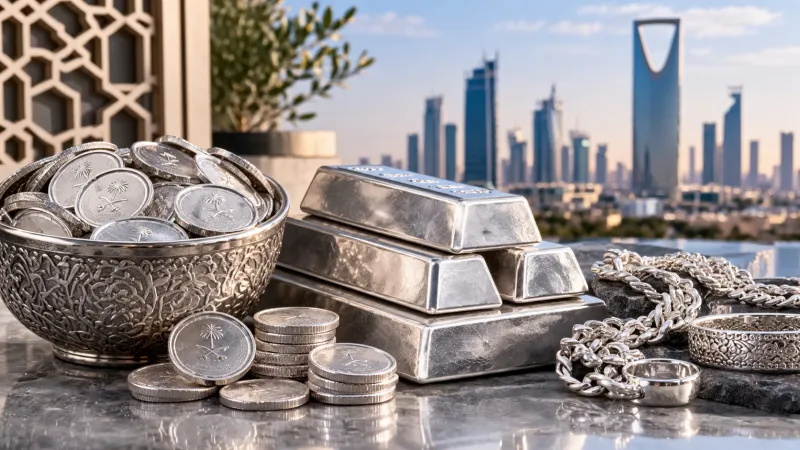 استقرار أسعار الفضة في السعودية اليوم الأحد