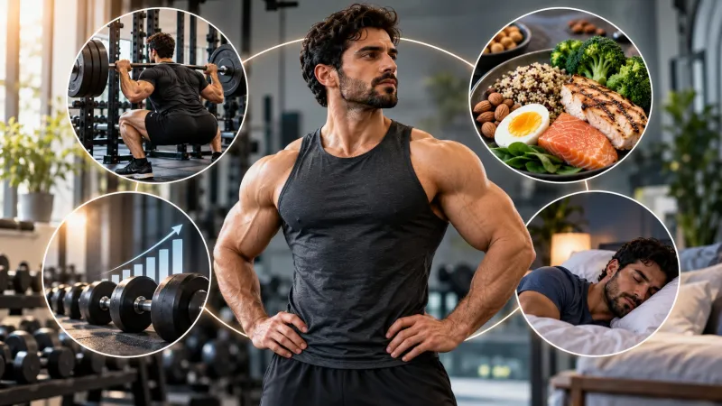 ما الذي تحتاج إليه لبناء العضلات؟ قواعد التدريب والتغذية