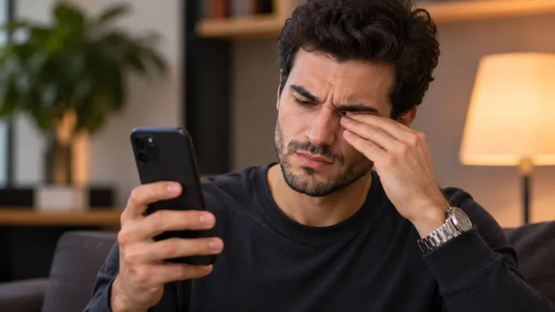 أضرار شاشات الهواتف على العين.. حقائق علمية تفصل بين الوهم والحقيقة