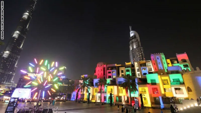 مهرجان الأضواء يحول دبي لديسكو ليلي