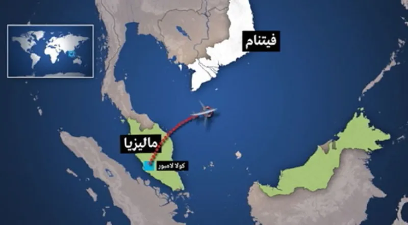 الأقمار الصناعية تظهر صوراً للطائرة الماليزية المفقودة