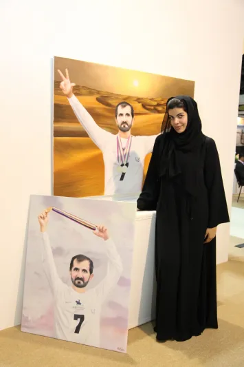 معرض دبي الدولي للخيل يقدم أعمالاً فنية لفنانين عالميين تعكس جمال رياضة الفروسية