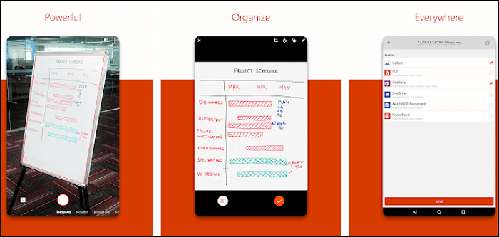 تطبيق Microsoft Office Lens لأجهزة أندرويد وآيفون