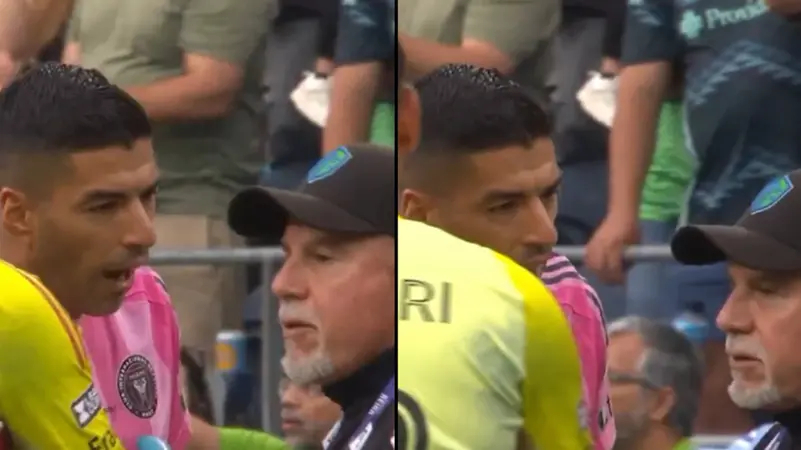 بعد حوادث البصق.. سواريز يثير أزمة جديدة بعد البصق على مسؤول (فيديو)