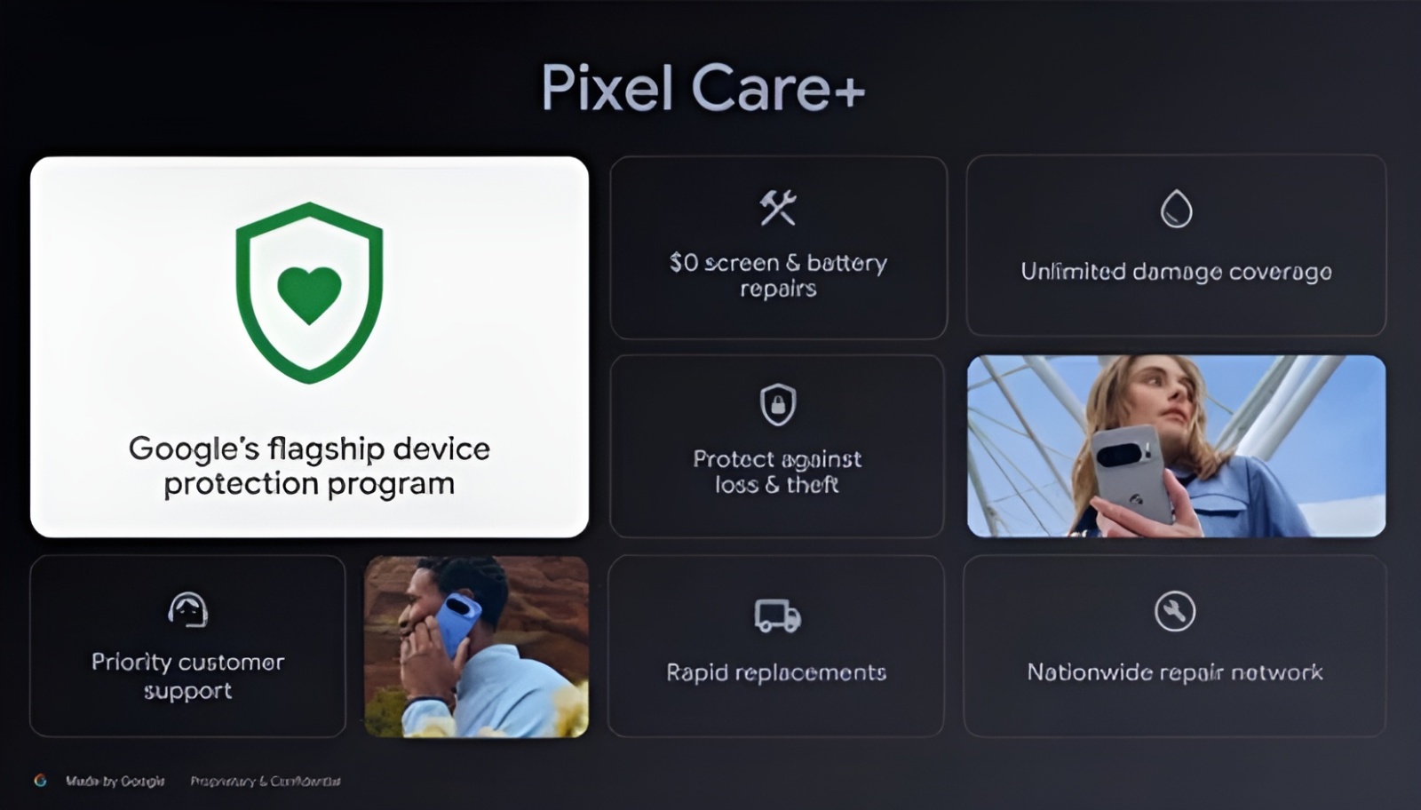 غوغل  تكشف عن برنامج Pixel Care+ لحماية أجهزة بكسل