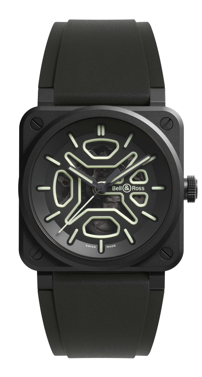  BR-03 Skeleton Black Ceramic  من Bell & Ross