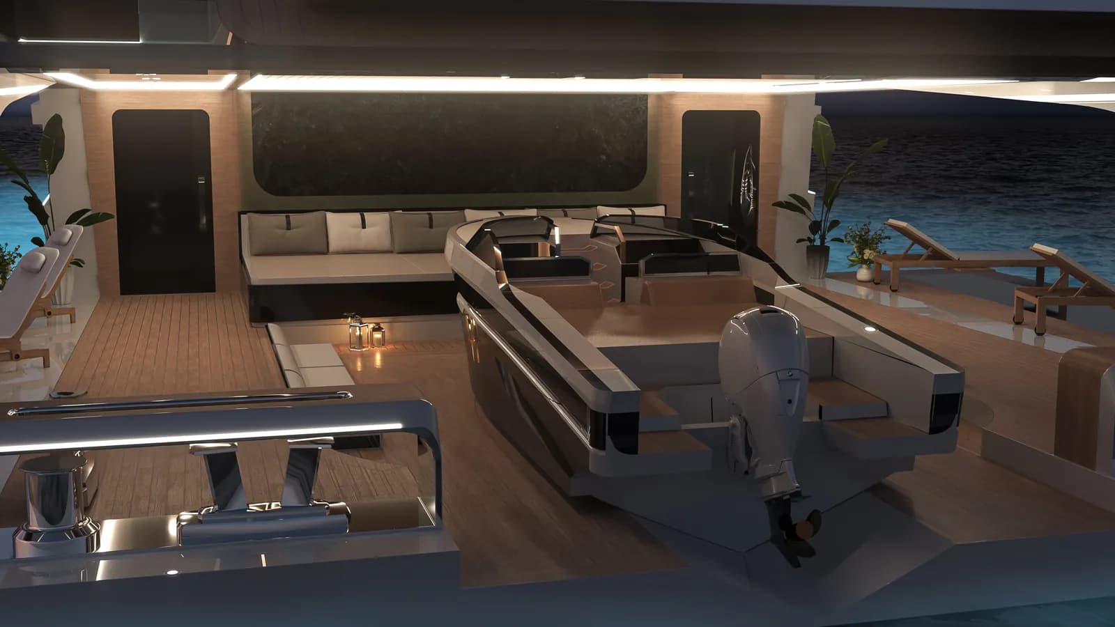 يخت Interstellar يكشف عن كبينة VIP بانورامية بطابع مستقبلي