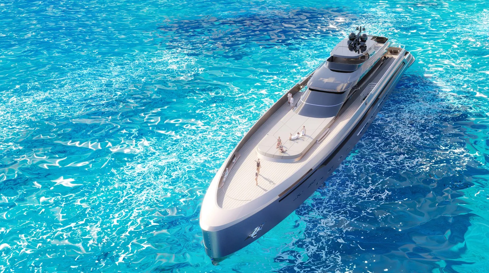 "MASK Architects تكشف عن يخت هيدروجيني فائق بقيمة 85 مترًا"