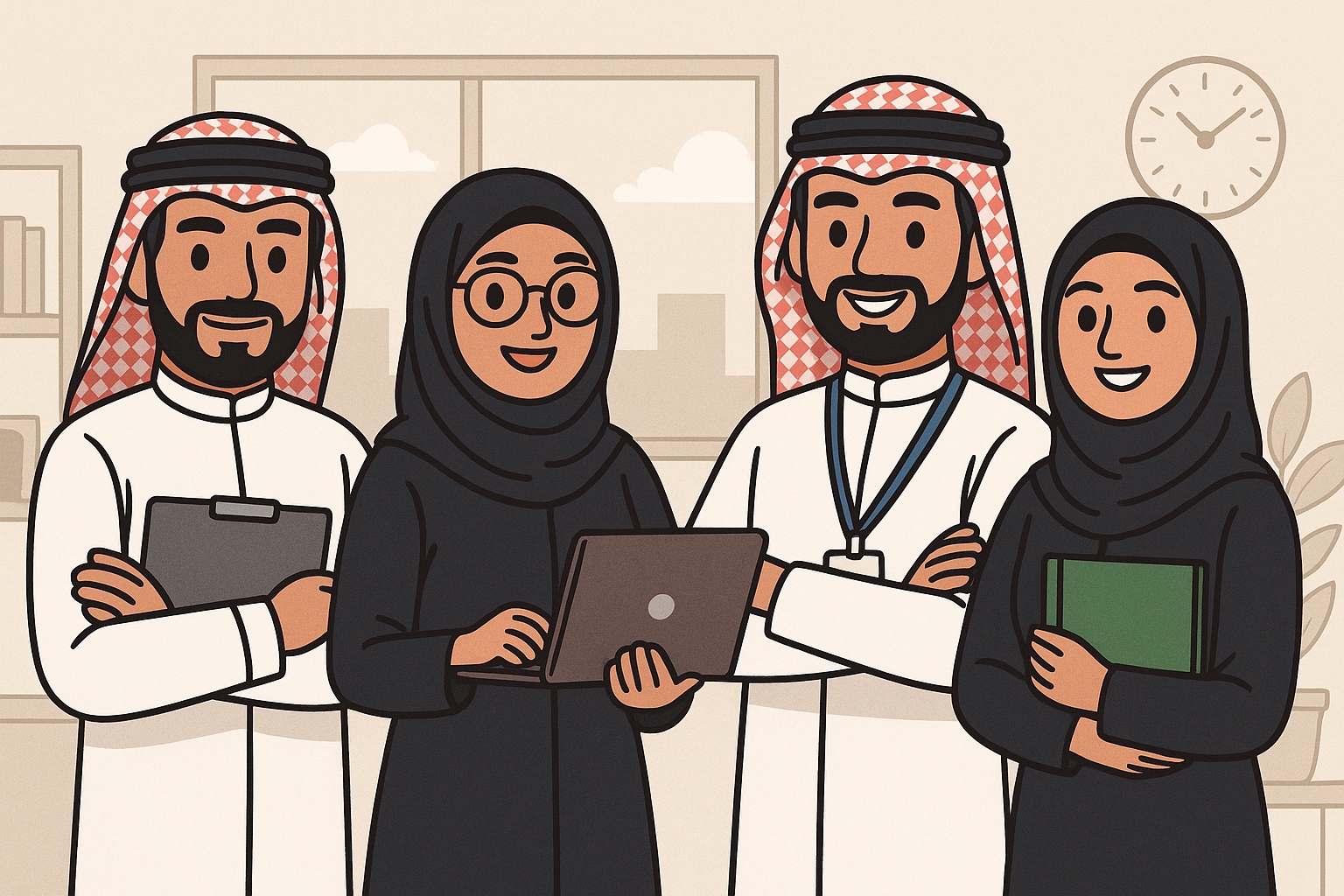 على المواطن السعودي المتقدم للعمل في المنشأة أن يمتلك المؤهلاث اللازمة