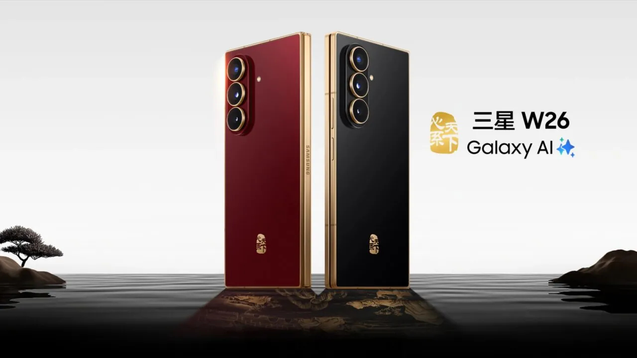 سامسونج تطلق هاتف W26 الفاخر.. ميزات ثورية لا توجد في Z Fold 7