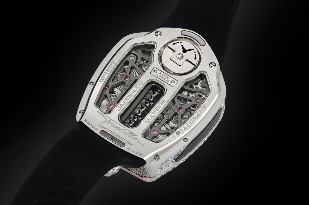 Bugatti Tourbillon Baguette المصدر : Jacob & Co. Bugatti