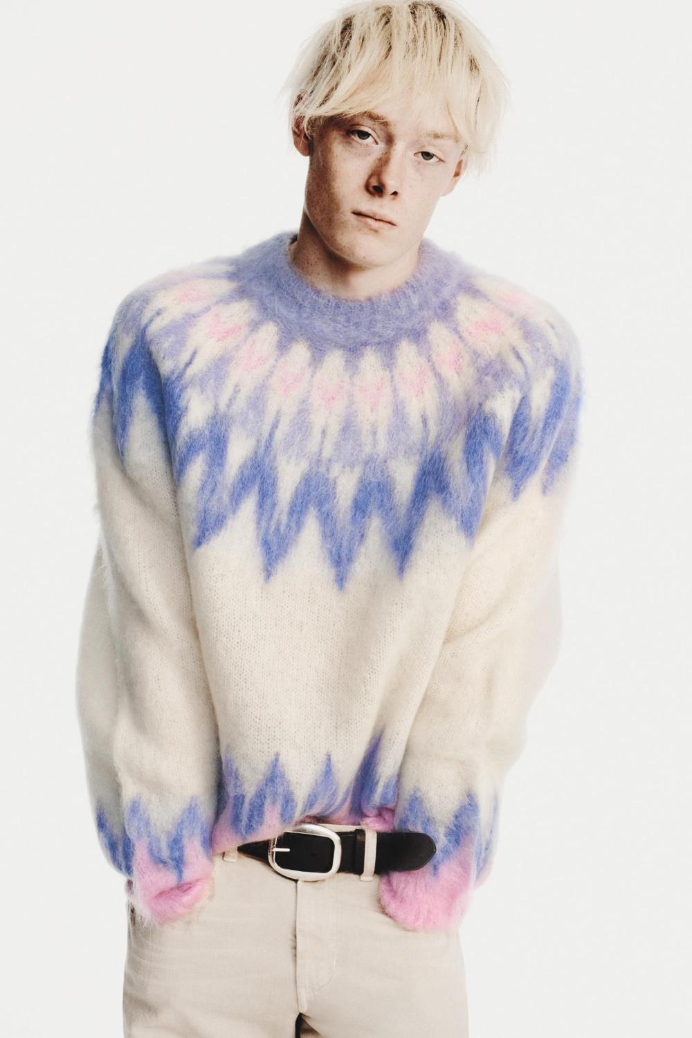 ألوان الباستيل أنيقة في سترة محيوكة من Islabel Marant