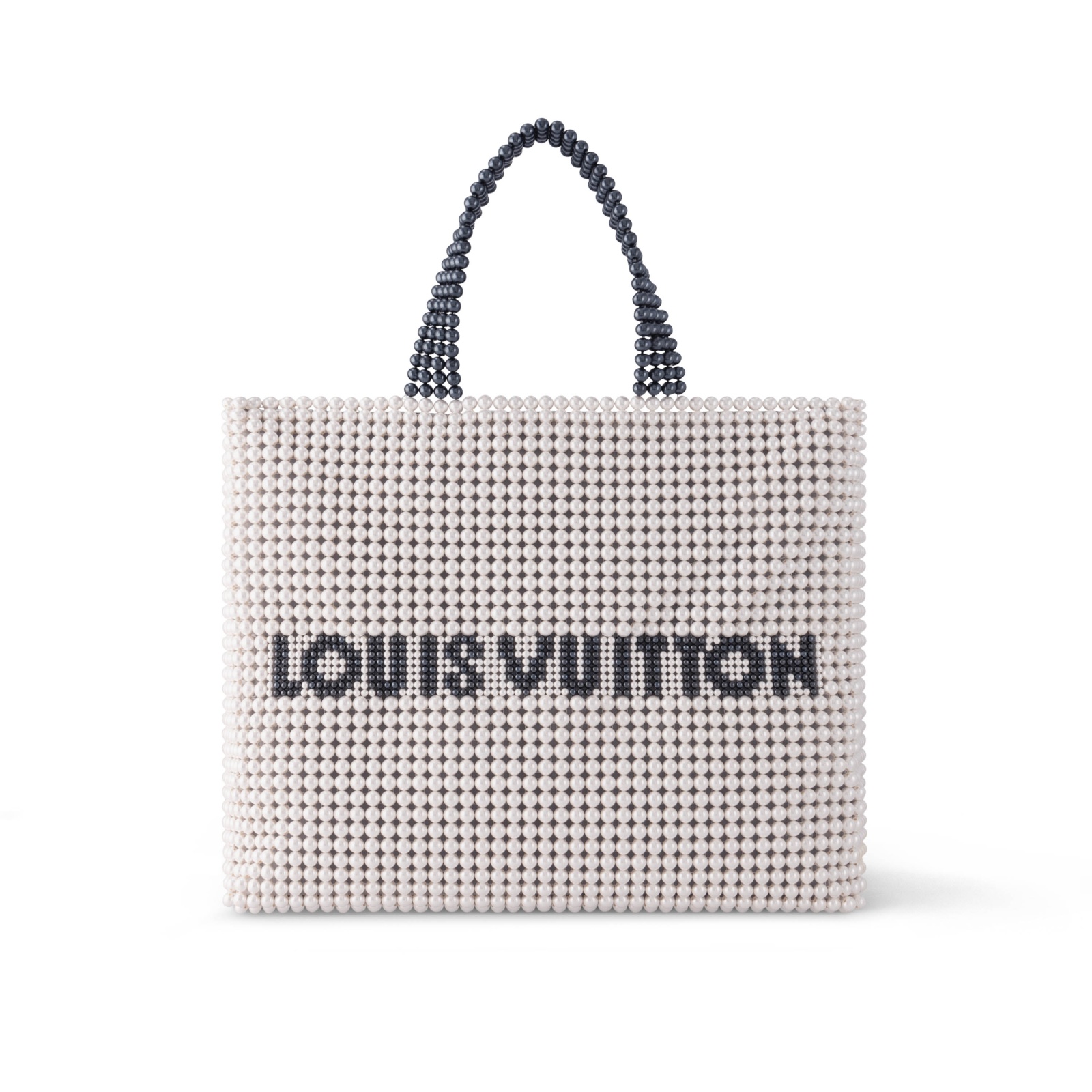 حقيبة Shopper Tote MM من Louis Vuitton تمزج بين التصميم الأيقوني لحقيبة التسوق واللؤلؤ الأنيق