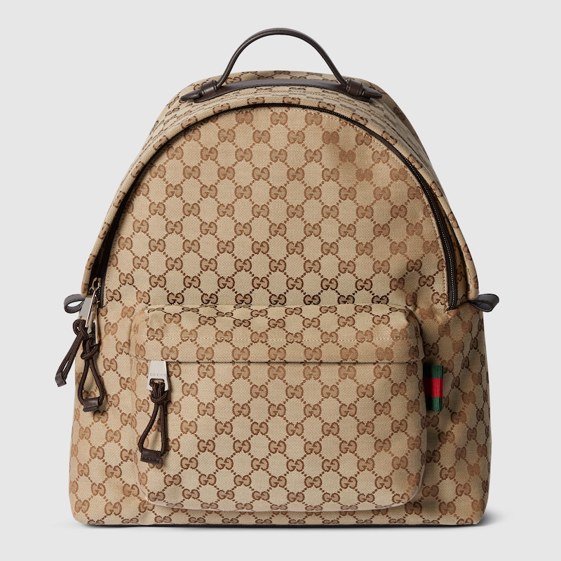 حقيبة ظهر GG Canvas  بنمط مع نقشة العلامة من جوتشي Gucci  
