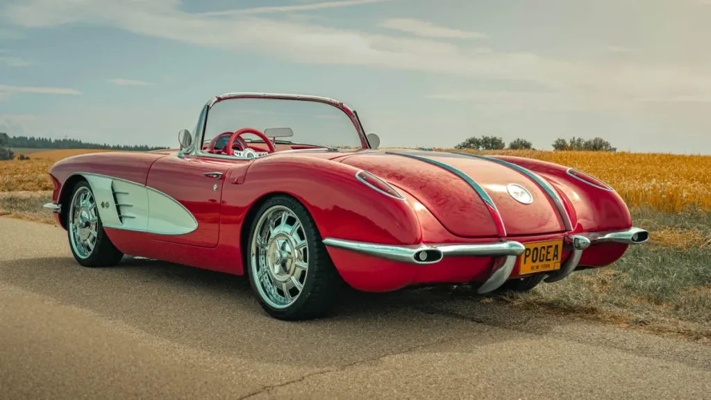 بوجيا تطلق كورفيت C1 بمحرك V8 وطلاء مستوحى من فيراري (فيديو)