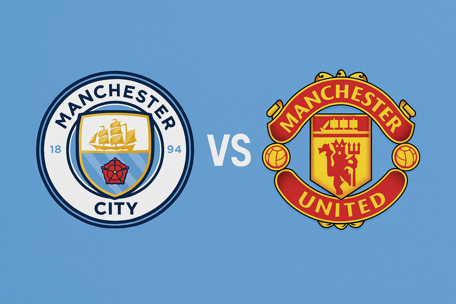 مانشستر سيتي ضد مانشستر يونايتد: كل التفاصيل والموعد المباراة 