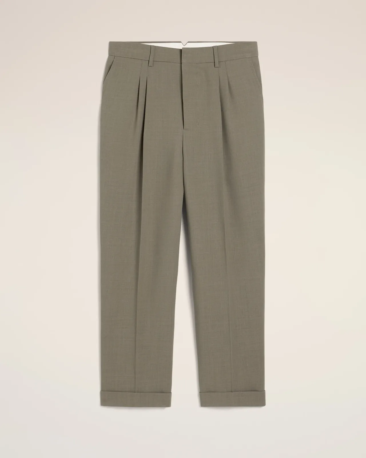 سروال من اميي Ami بنمط Wool Carrot Fit