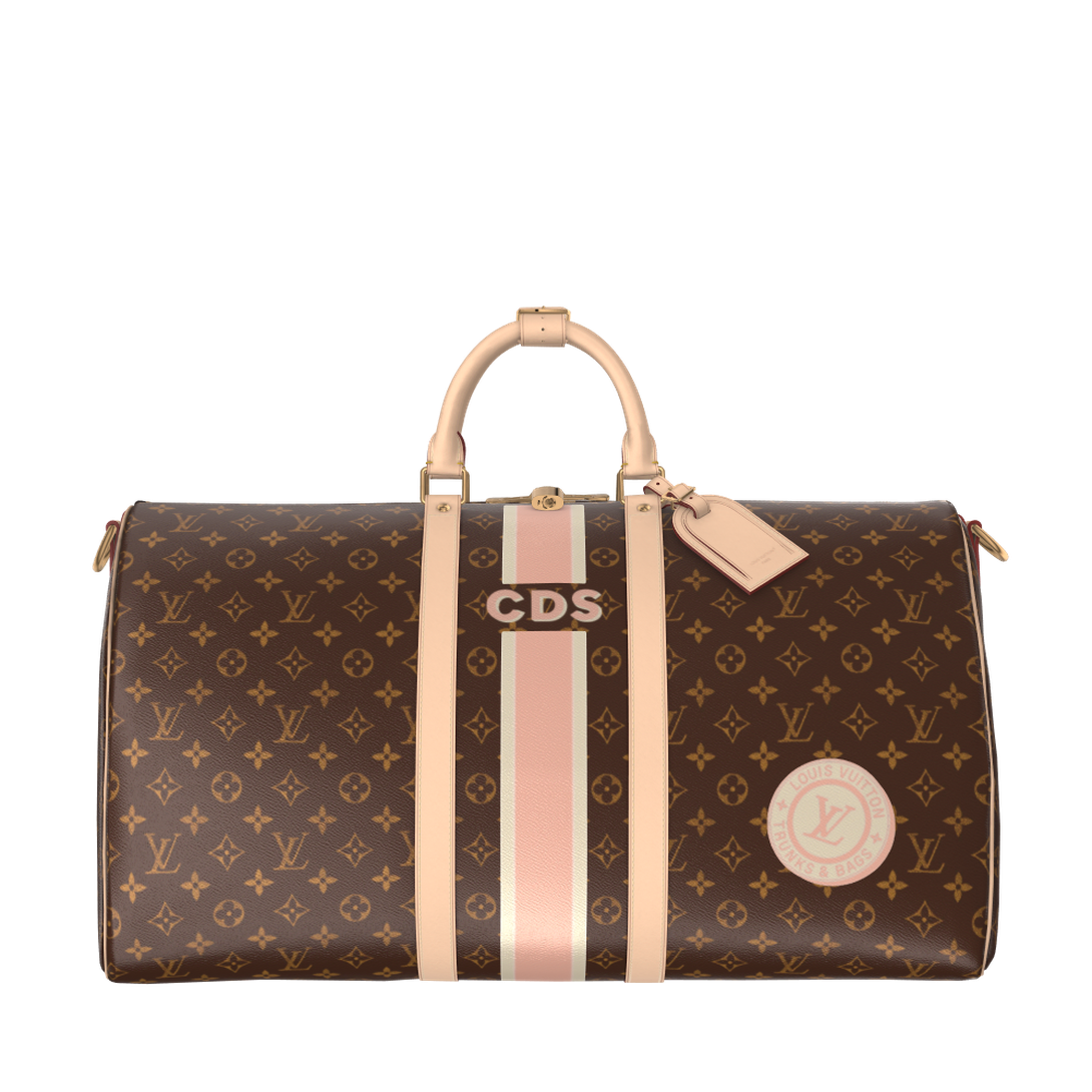 حقيبة بنمط Keepall Bandoulière 55 Mon Monogram من لويس فيتون Louis Vuitton