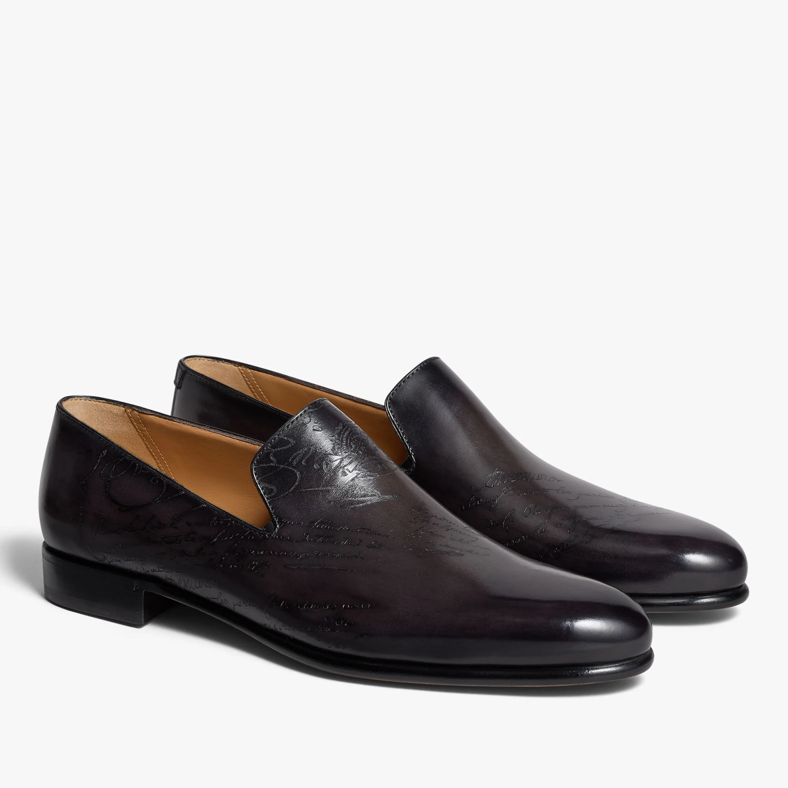 حذاء Cursive Galet Scritto Leather Loafer من بيرلوتي Berluti
