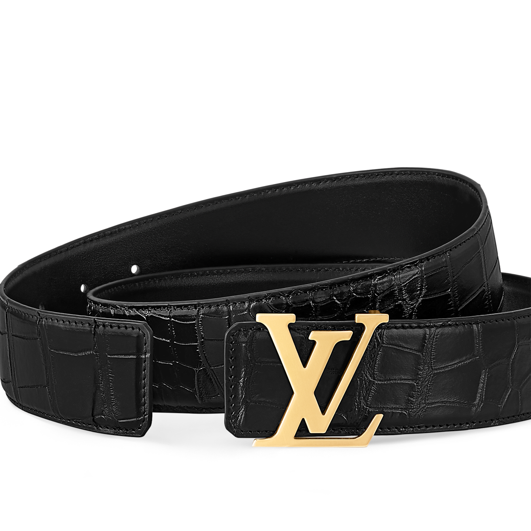 حزام من لويس فيتون Louis Vuitton بنمط lv initiales حزام من لويس فيتون Louis Vuitton بنمط lv initiales