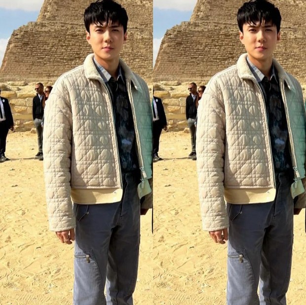سفير ديور العالمي سيهون في زيارته لأهرامات مصر