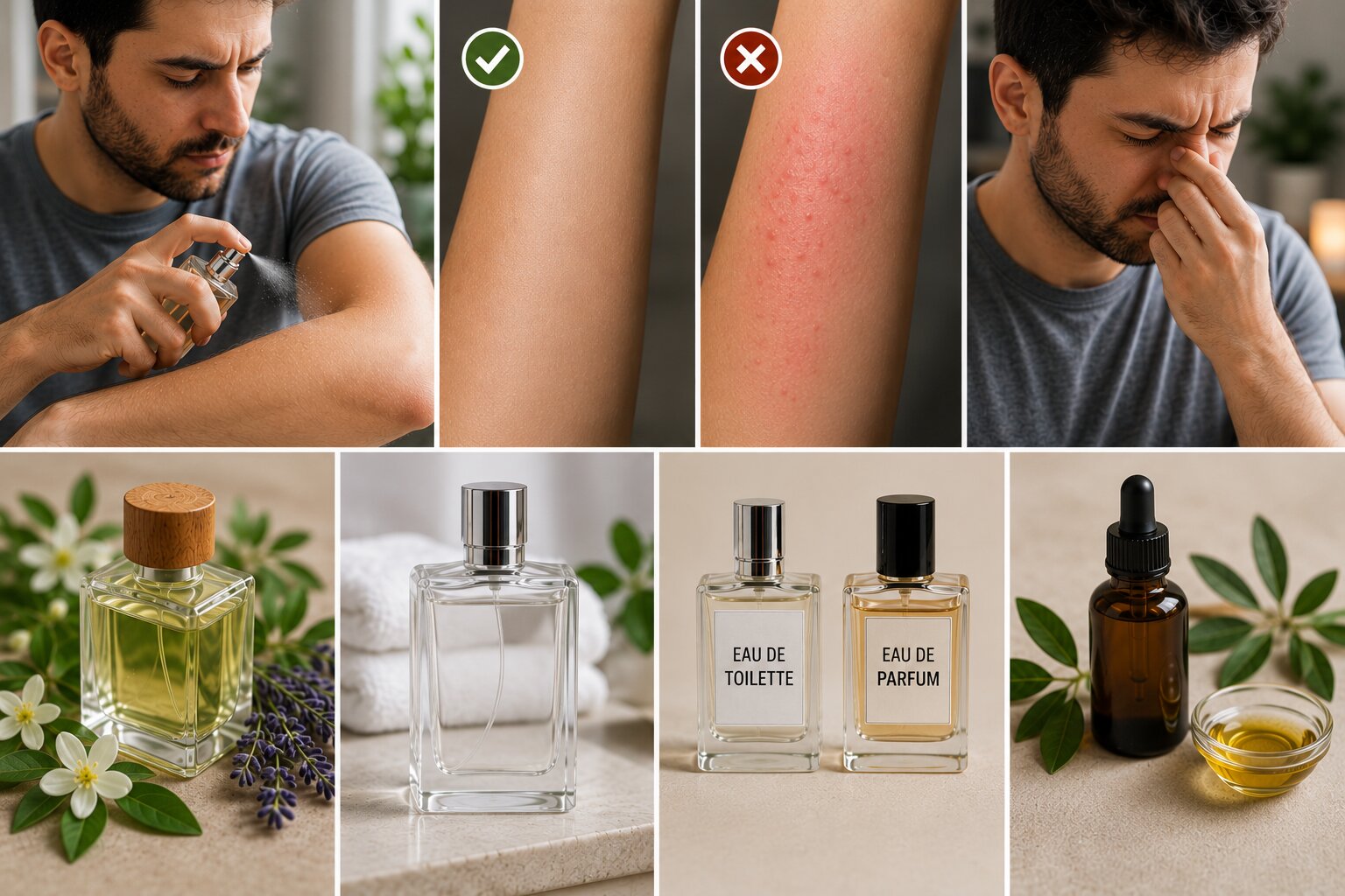 اختبار العطر وتفضيل العطور الطبيعية والزيتية وعطور أو دو تواليت