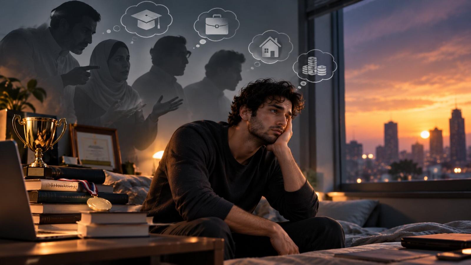 فراغ ما بعد النجاح قد ينتج عن تحقيق هدف أملاه الآخرون وليس نابعًا من الذات