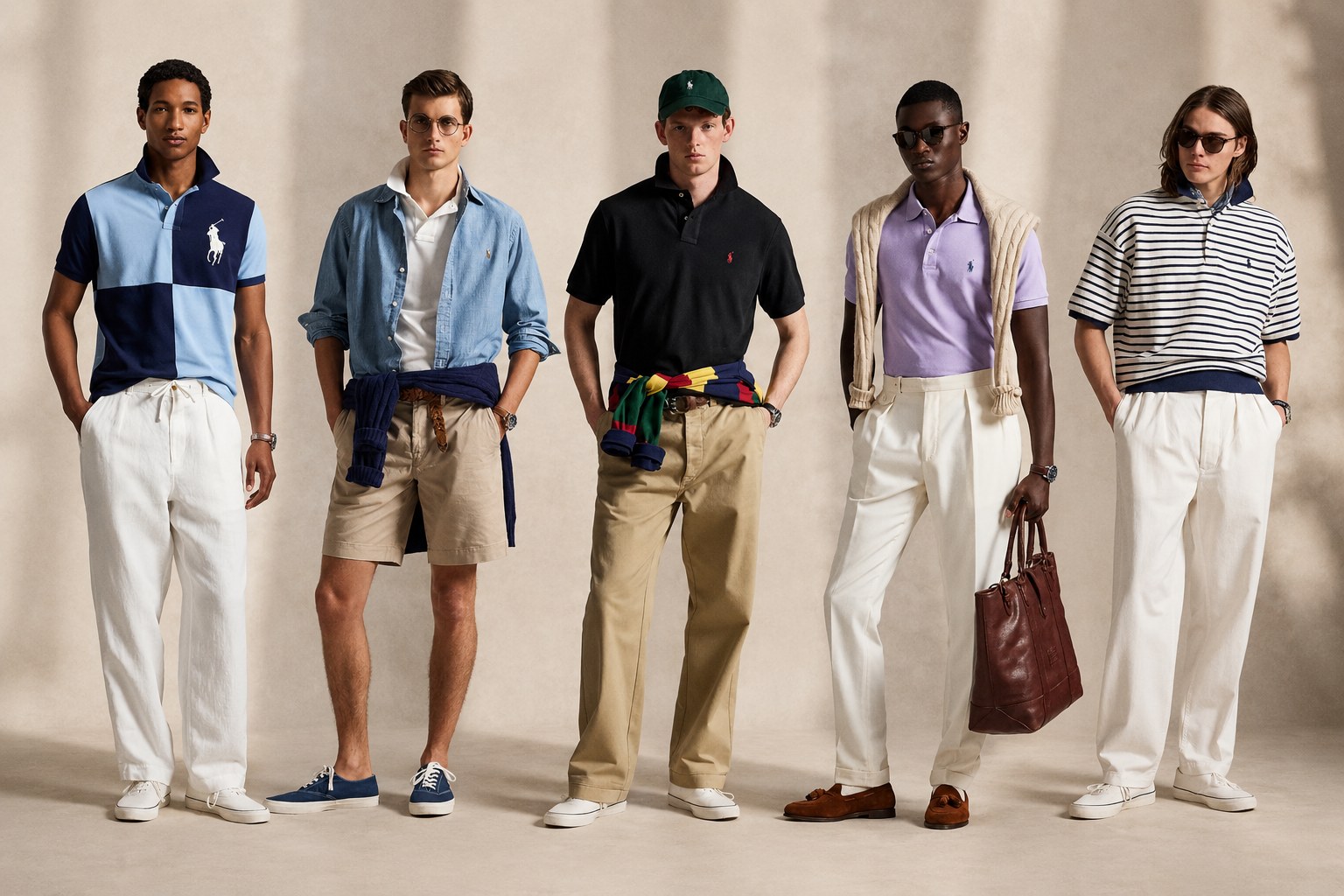 قميص بولو.. وخمس تنسيقات مختلفة له من أسلوب Ralph Lauren