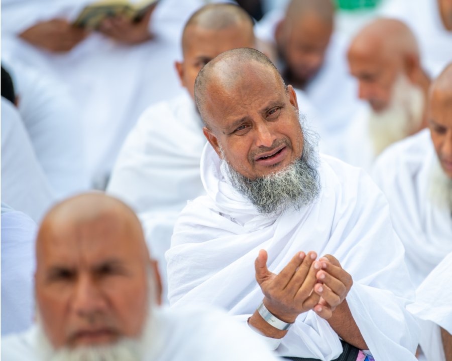 صورة تعبيرية لحجاج في يوم عرفة
