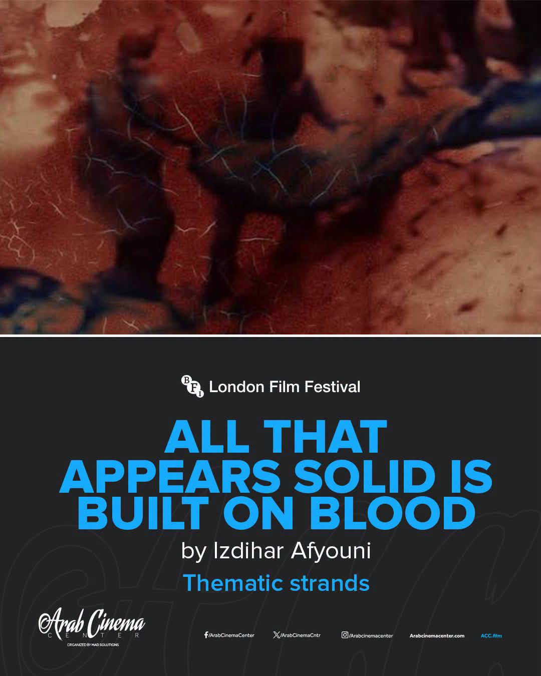 الملصق الدعائي لفيلم "كل ما يبدو صلبيا مبني على الدم"