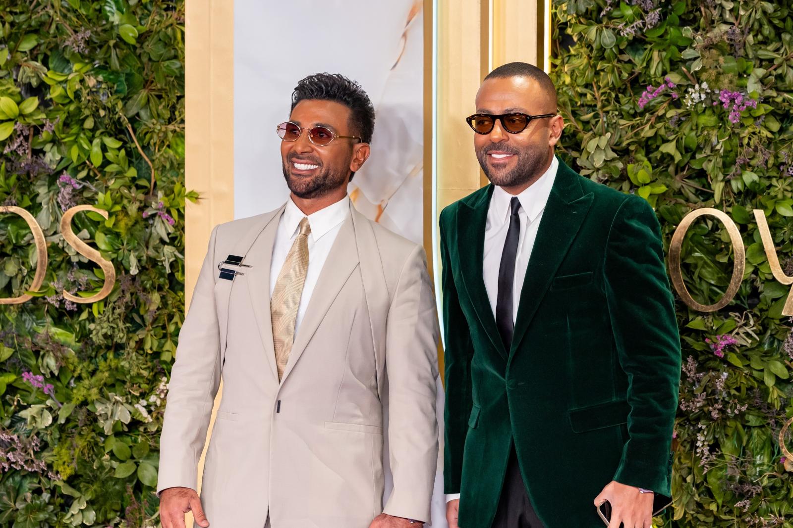 أحمد سعد بصحبة تامر عاشور في جوي أووردز