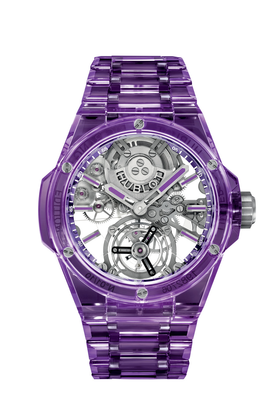 ساعة Integrated Tourbillon Full Purple Sapphire من Hublot