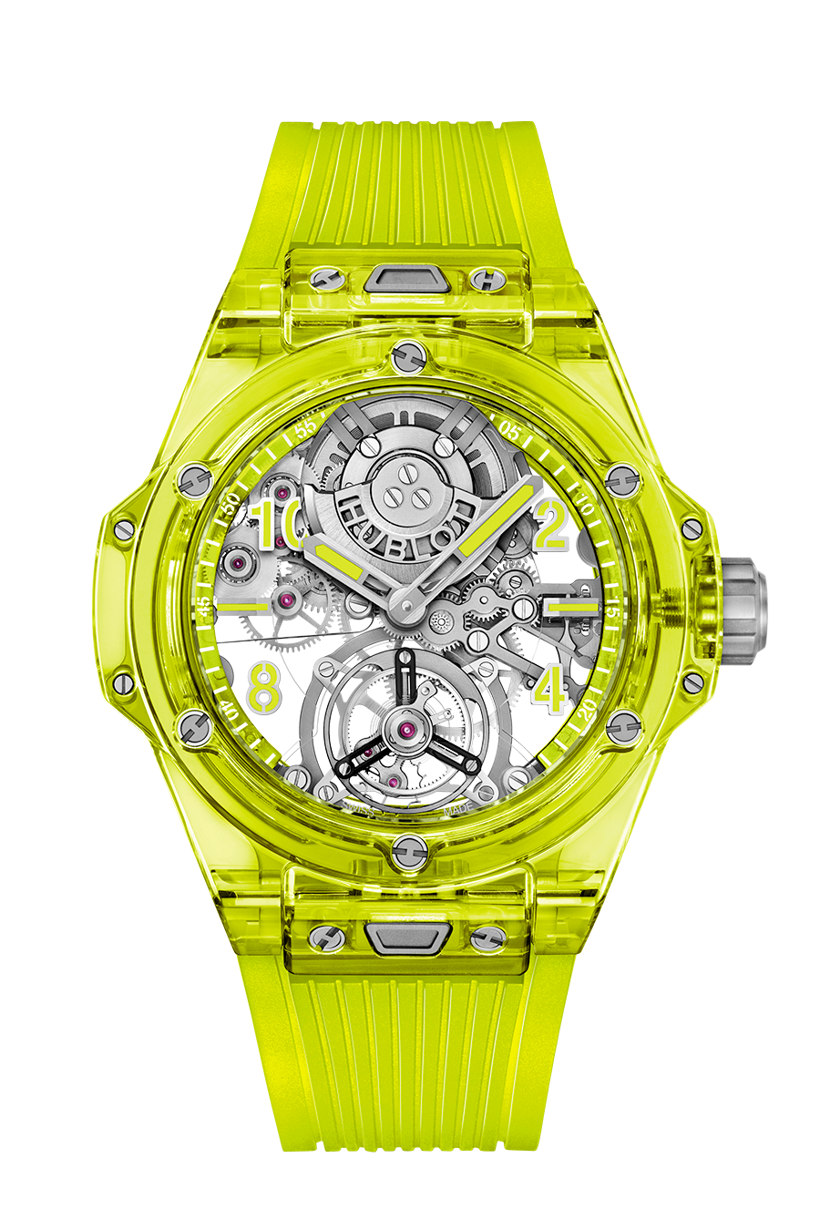 ساعة Big Bang Tourbillon Automatic Green Saxem من Hublot