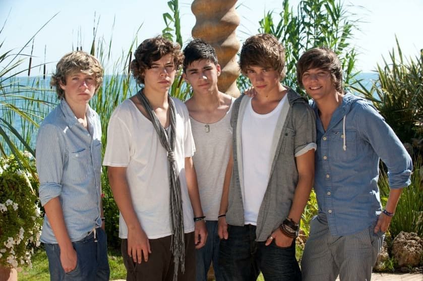 فريق One Direction  في بداية مشواره الفني
