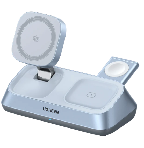 UGREEN MagFlow Qi2 3-in-1 Charger Station 25W