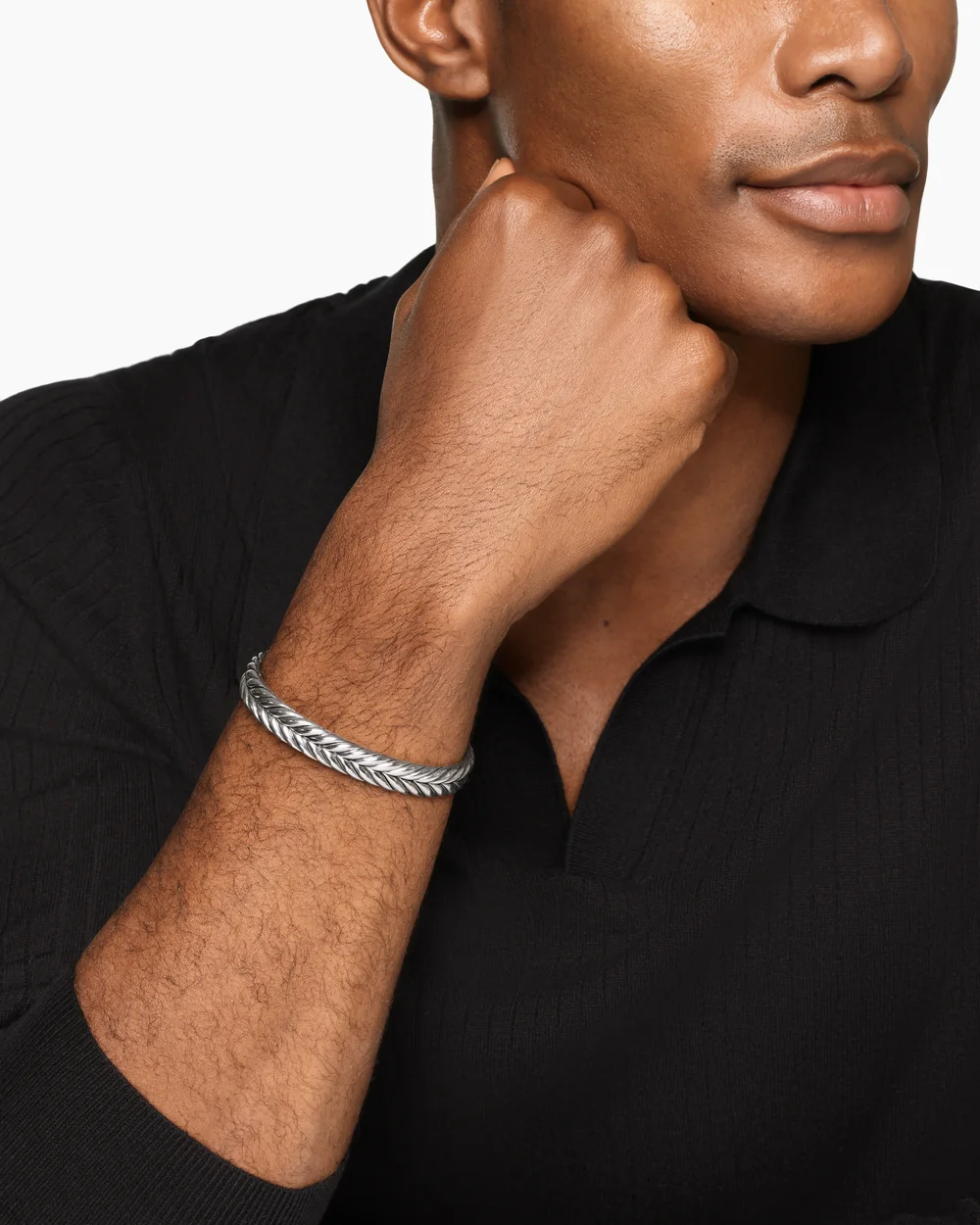 اسورة فضّية مُضفرة من David Yurman