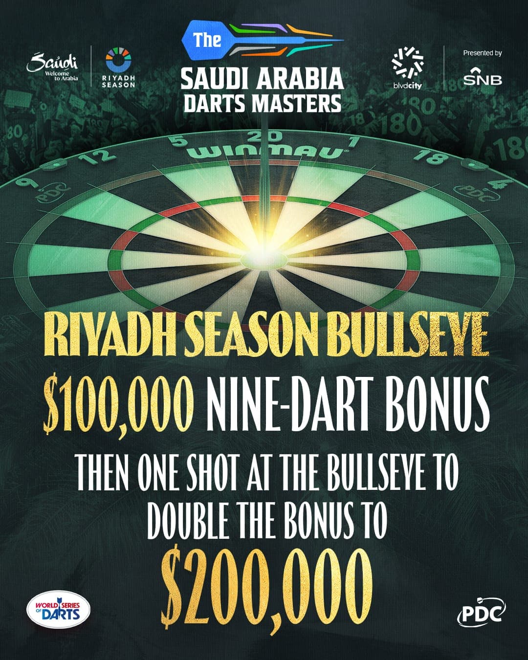 تركي آل الشيخ يعلن عن أكبر جائزة لرمية التسع سهام في بطولة ماسترز السعودية للسهام 2026