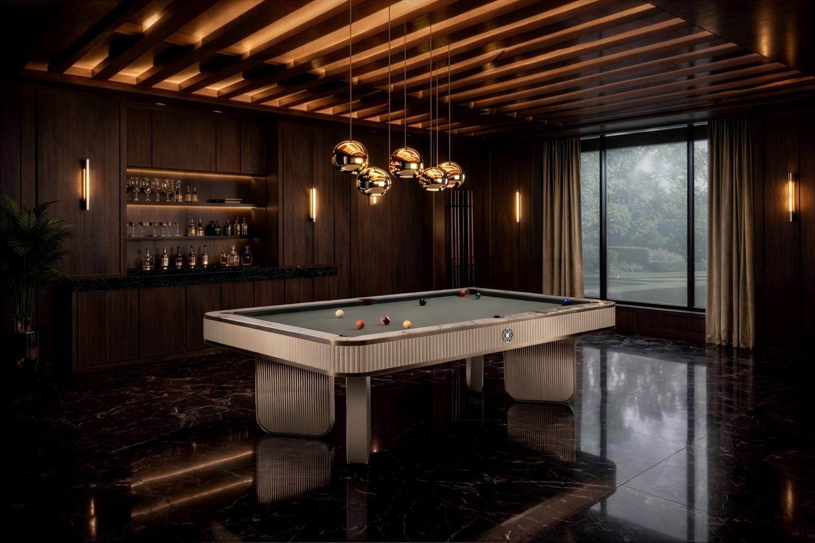 طاولة البلياردو الفاخرة